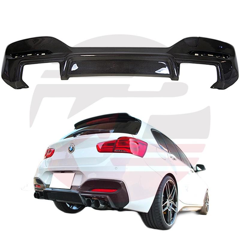 KP擎利國際 16+BMW F20 LCI 碳纖維E款後下巴 M-Sport 後擾流 下巴 實體店面 預約安裝