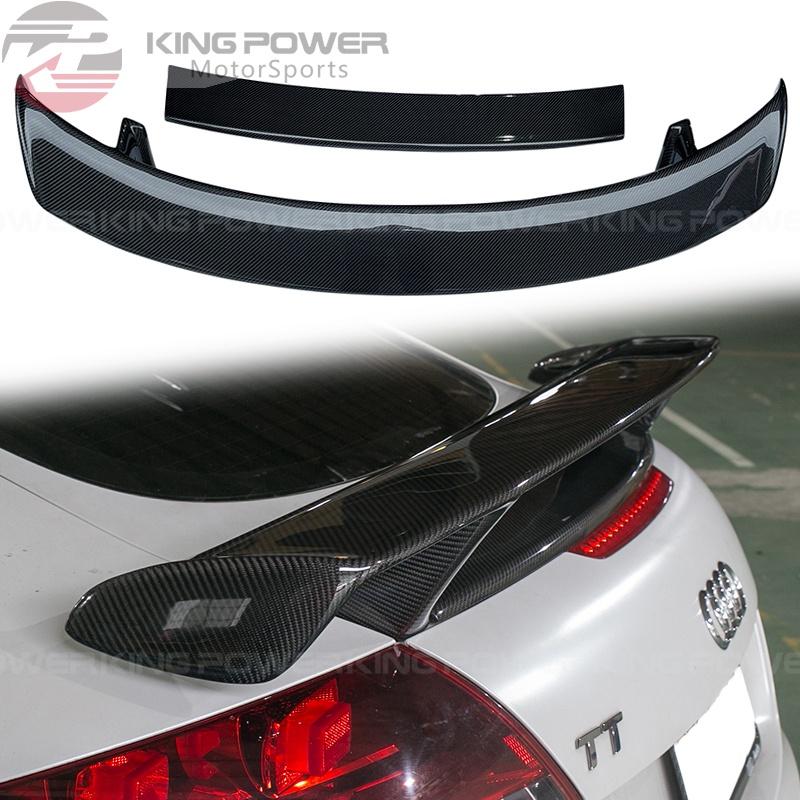 KP擎利國際 Audi 06-14 奧迪 TT 8J MK2 第二代 RS款 碳纖維尾翼 雙層 兩件式 不影響升降功能