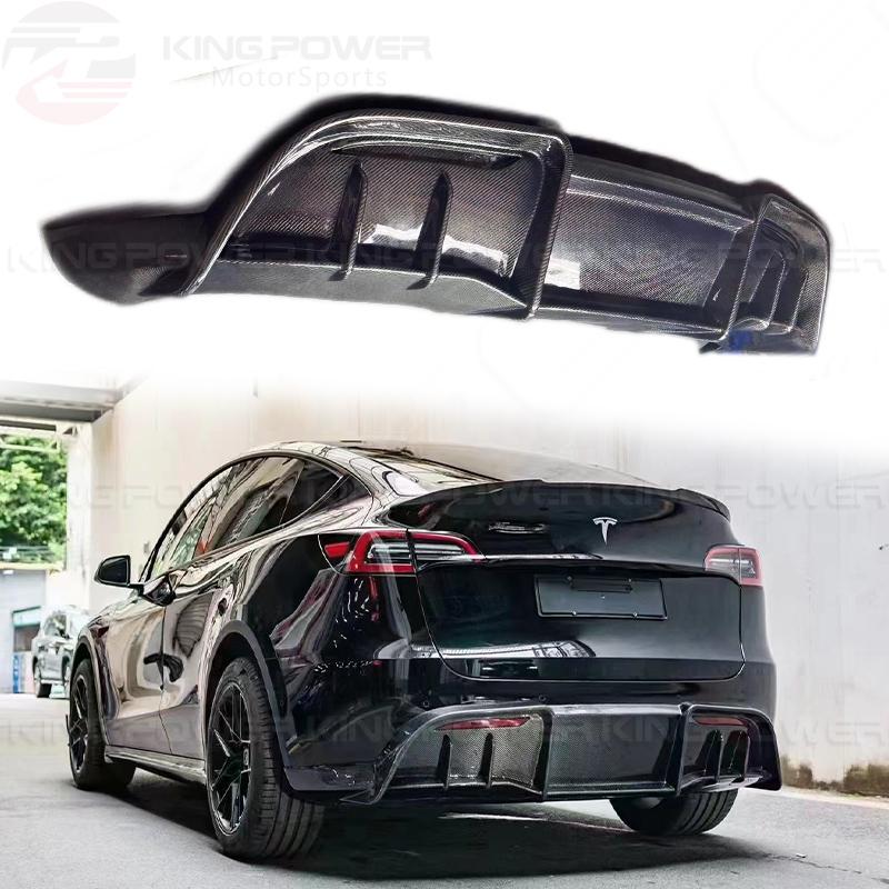 KP擎利國際 Tesla Model Y A款 碳纖維包圍 前後下巴 尾翼 側裙 實體店面 預約安裝