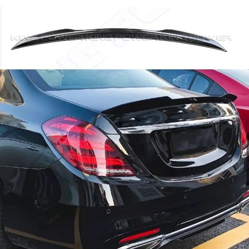KP擎利國際 BENZ W222 14-20 S-Class 四門房車 碳纖維 X款 尾翼 乾式熱壓 碳纖維尾翼