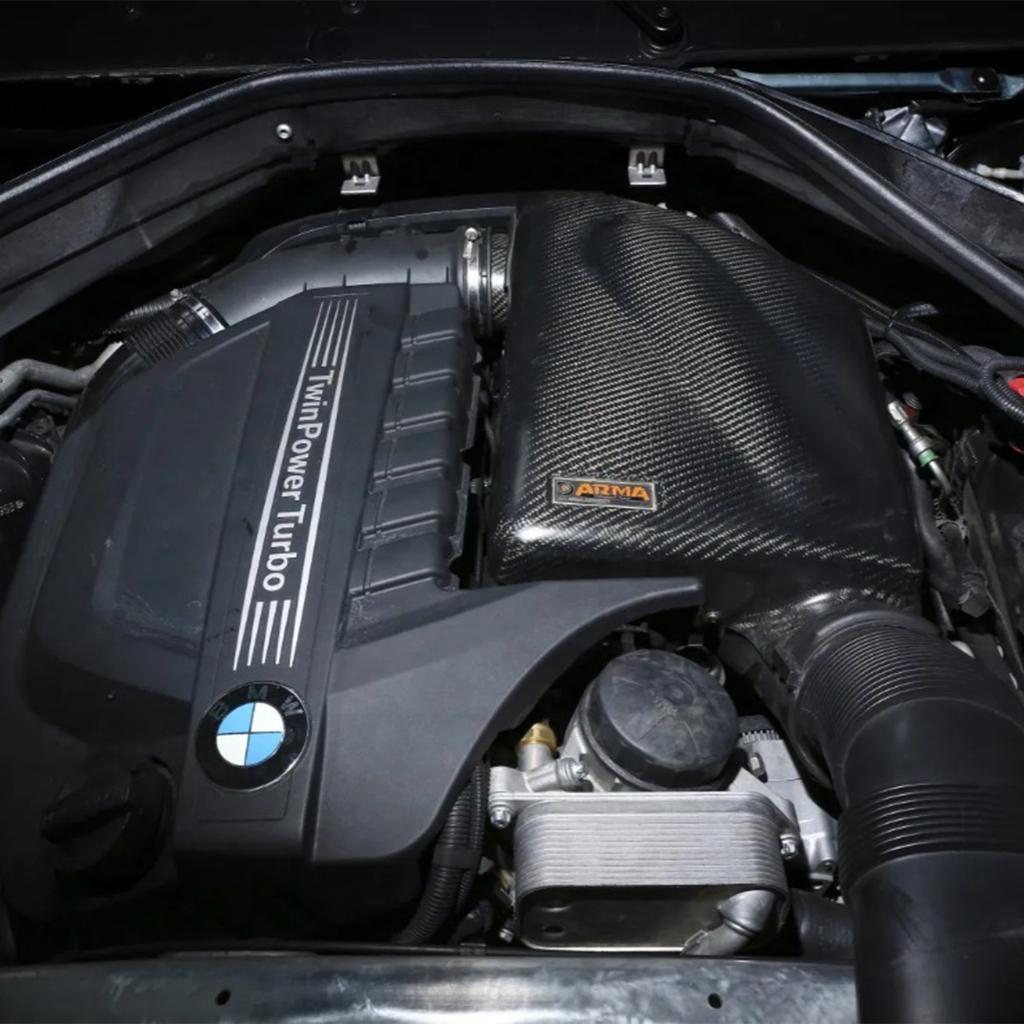 KP擎利國際 BMW E70 X5 E71 X6 ARMASPEED 碳纖維進氣系統 熱壓 乾碳