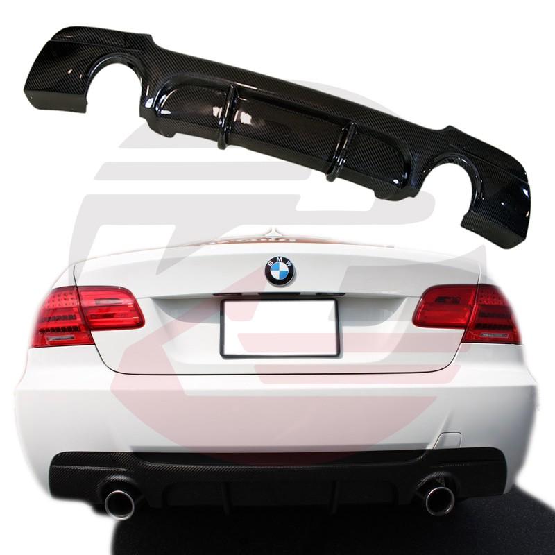 KP擎利國際 BMW E92 E93 3系 P款後下巴碳纖維 M版用 雙邊單出 實體店面 預約裝