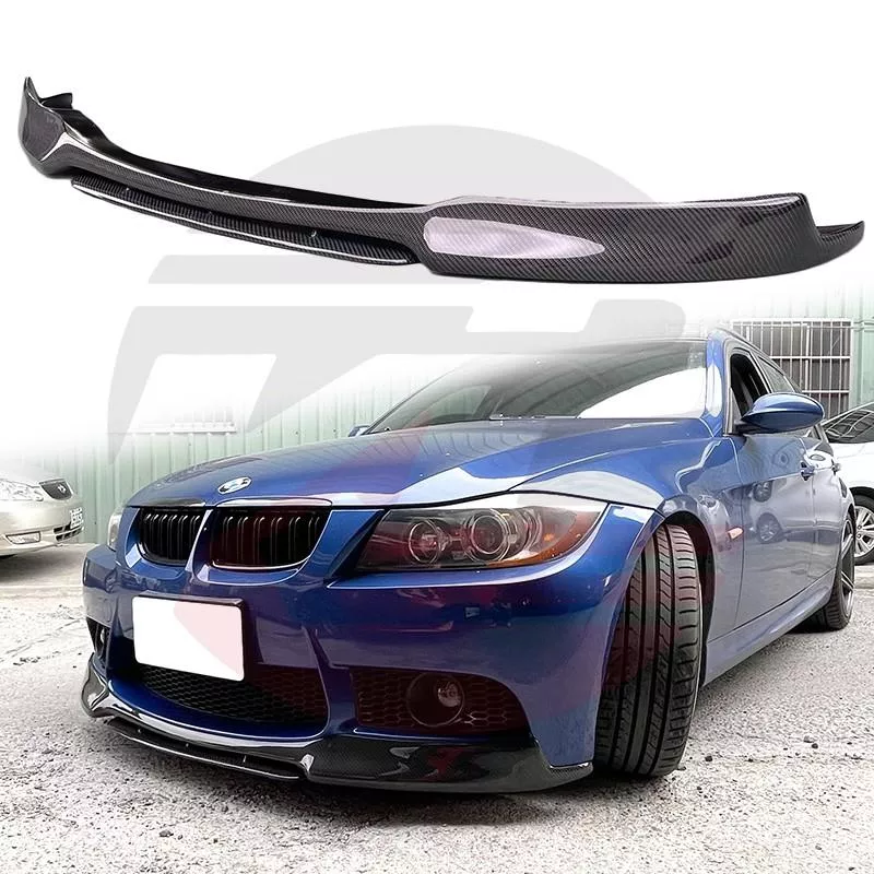 KP擎利國際 BMW 碳纖維 E90 E92 E93 台製M3保桿 V2款前下巴(國際外銷熱賣商品) 副廠M3保桿專用
