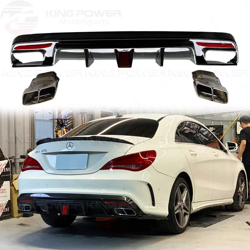 KP擎利國際 BENZ CLA W117 C款 碳纖維 後下巴 後擾流 尾飾管 後風刀 KP擎利國際 BENZ CLA W117 C款 碳纖維 後下巴 後擾流 尾飾管 後風刀