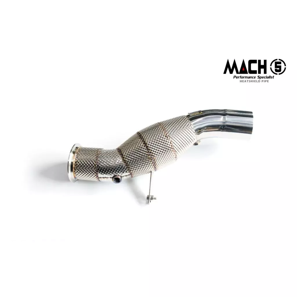 KP擎利國際 MACH5當派 F10  F18 535i 3.0T N55 高流量帶三元催化頭段 排氣管