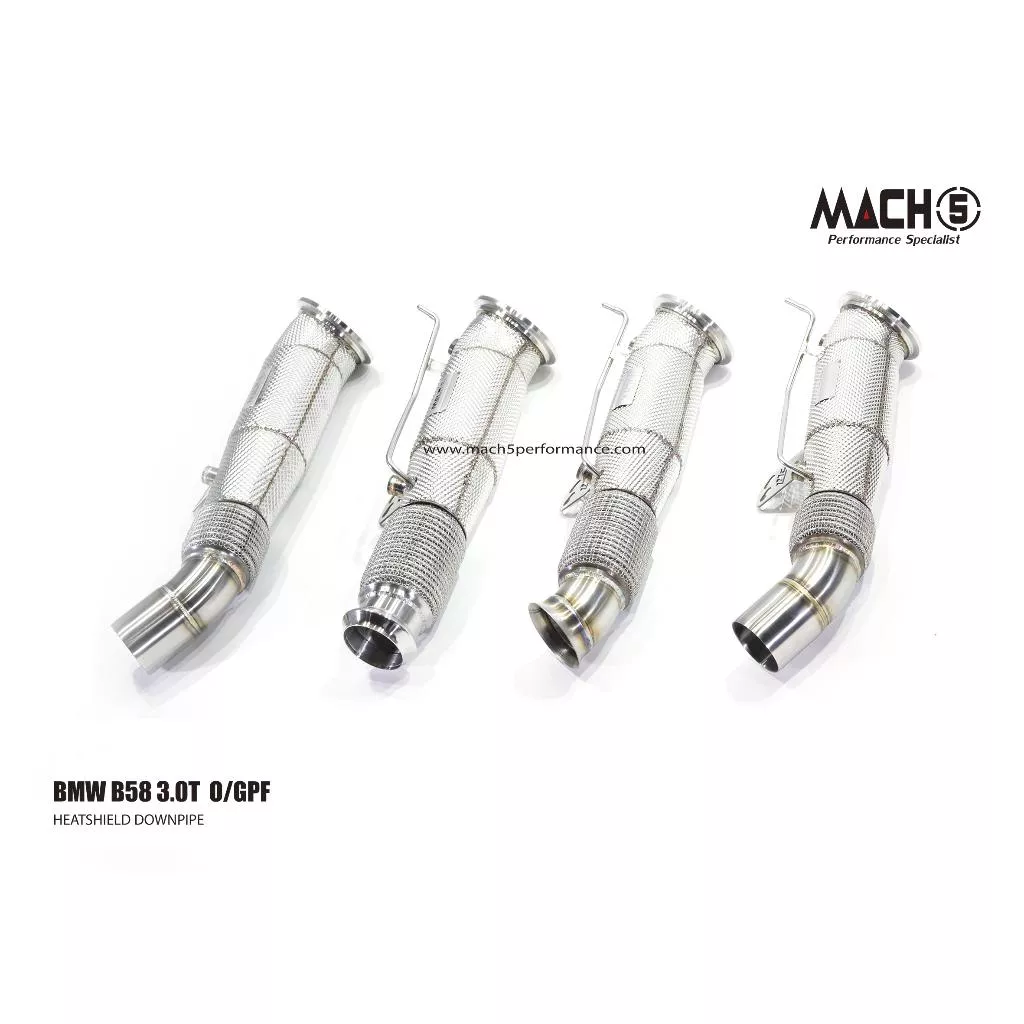 KP擎利國際 MACH5當派 F30 F31 340i B58 3.0T 高流量帶三元催化頭段 排氣管