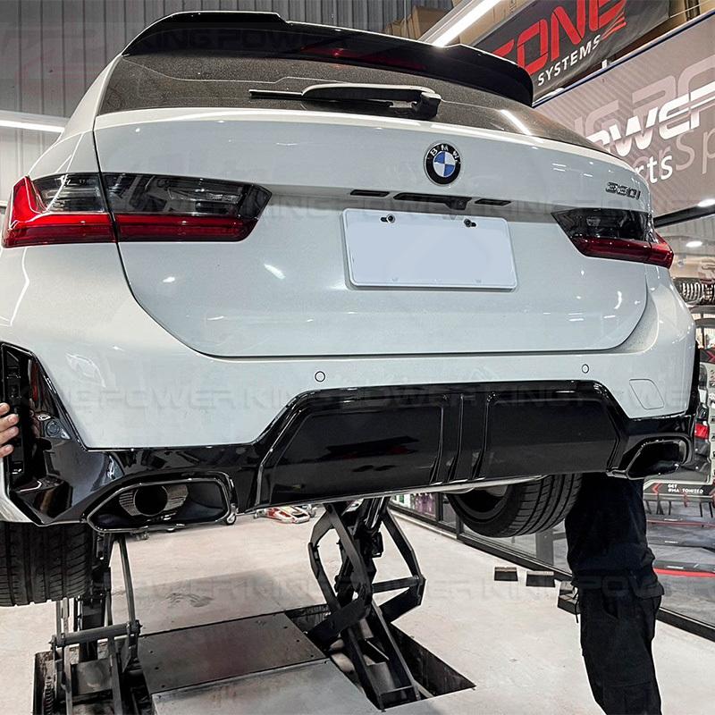 KP擎利國際 BMW 後期 G20 G21 LCI MP款 亮黑 後下巴 黑尾飾管 M版用 實體店面