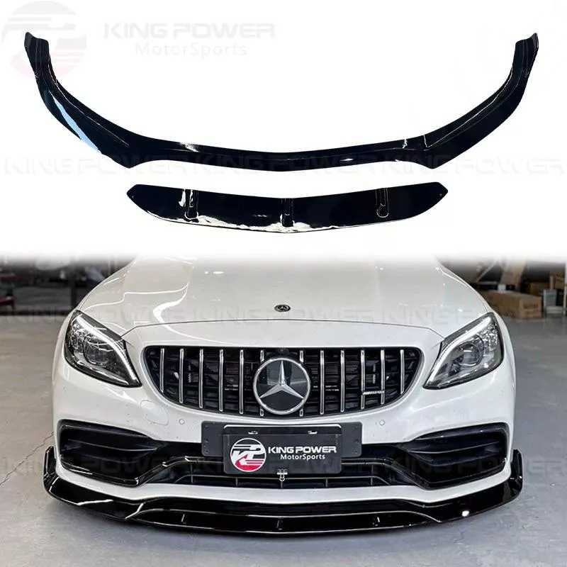 KP擎利國際 BENZ W205 S205 正C63用 亮黑 兩件式 前下巴 前後期通用 實體店面 預約安裝 KP擎利國際 BENZ W205 S205 正C63用 亮黑 兩件式 前下巴 前後期通用 實體店面 預約安裝