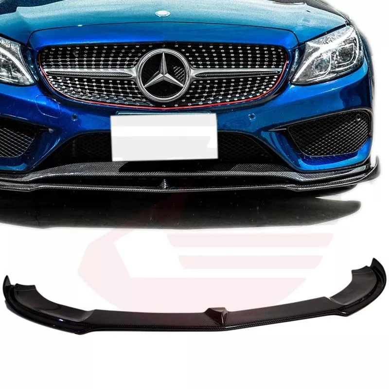KP擎利國際 BENZ W205 C-Class AMG車型專用 碳纖維V款下巴 C250 C300 C43 C400 KP擎利國際 BENZ W205 C-Class AMG車型專用 碳纖維V款下巴 C250 C300 C43 C400