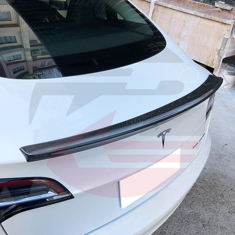 KP擎利國際 Tesla Model 3 特斯拉 Sports款碳纖維尾翼 運動版尾翼 CFRP 碳纖維(外銷熱賣商品)