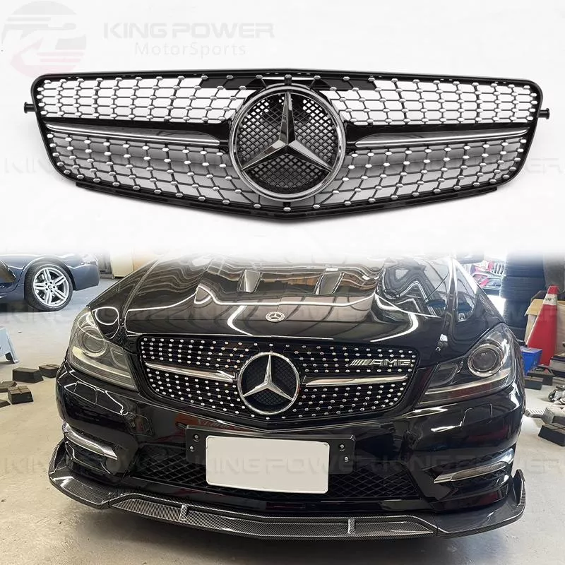 KP擎利國際 BENZ 08-14 W204 C250 C300雙門/四門/五門旅行車通用 滿天星水箱罩 鑽石水箱罩 KP擎利國際 BENZ 08-14 W204 C250 C300雙門/四門/五門旅行車通用 滿天星水箱罩 鑽石水箱罩