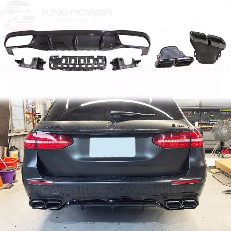 KP擎利國際 BENZ W213 S213 E63樣式 後下巴+尾飾管 AMG用 下巴 尾管 實體店面 預約安裝 KP擎利國際 BENZ W213 S213 E63樣式 後下巴+尾飾管 AMG用 下巴 尾管 實體店面 預約安裝