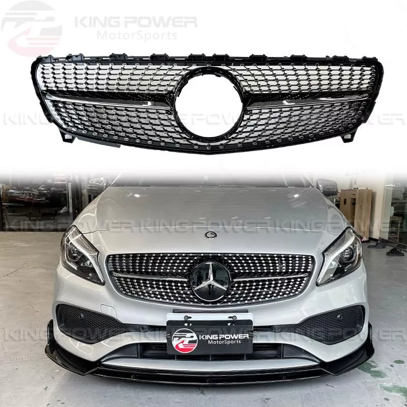KP擎利國際 BENZ 16-18 W176 後期 中網 滿天星 電鍍/亮黑 水箱罩 A180 A250 實體店面 KP擎利國際 BENZ 16-18 W176 後期 中網 滿天星 電鍍/亮黑 水箱罩 A180 A250 實體店面