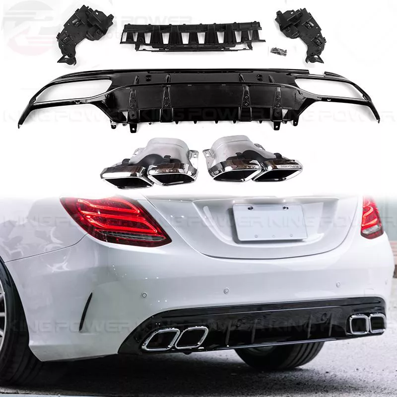KP擎利國際 BENZ W205 C205 S205 後下巴+尾管 C63 C43 ED1 AMG用 尾飾管 後擾流 KP擎利國際 BENZ W205 C205 S205 後下巴+尾管 C63 C43 ED1 AMG用 尾飾管 後擾流
