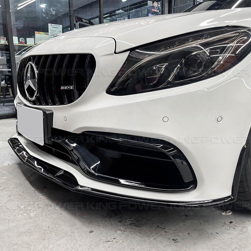 KP擎利國際 BENZ W205 改C63 BF包專用 ED1款 前下巴 亮黑 消光黑 實體店面 預約安裝