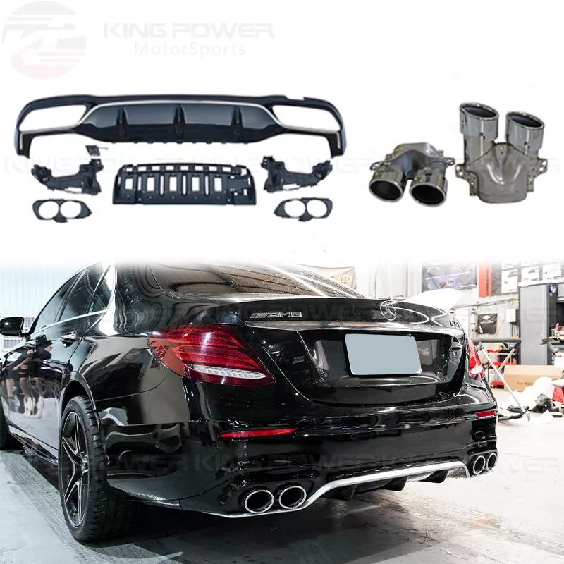 KP擎利國際 BENZ W213 S213 E53樣式 後下巴+尾飾管 AMG用 下巴 尾管 實體店面 預約安裝 KP擎利國際 BENZ W213 S213 E53樣式 後下巴+尾飾管 AMG用 下巴 尾管 實體店面 預約安裝