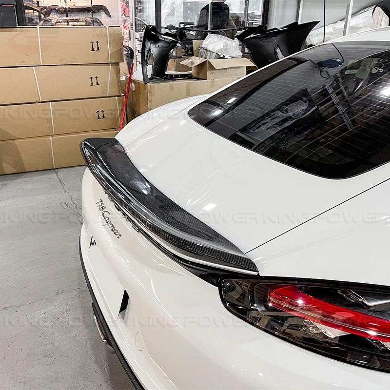 KP擎利國際 Porsche 保時捷 718 Cayman Boxster 碳纖維 尾翼 卡夢鴨尾 實體店面 預約安裝