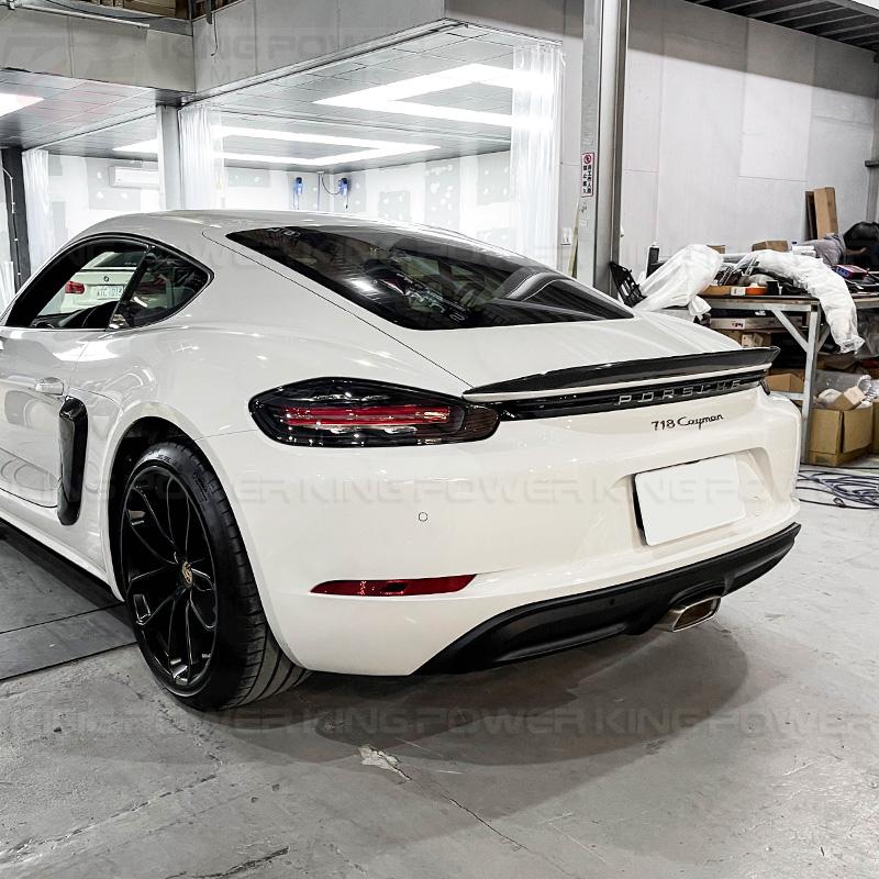 KP擎利國際 Porsche 保時捷 718 Cayman Boxster 碳纖維 尾翼 卡夢鴨尾 實體店面 預約安裝