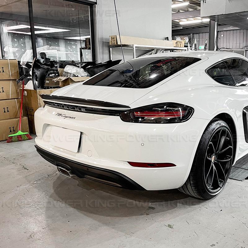 KP擎利國際 Porsche 保時捷 718 Cayman Boxster 碳纖維 尾翼 卡夢鴨尾 實體店面 預約安裝