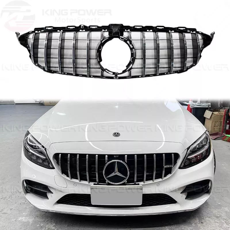 KP擎利國際 BENZ 後期19+ W205 S205 GT直瀑式水箱罩 中網 黑/銀 C200 C300 實體店面 KP擎利國際 BENZ 後期19+ W205 S205 GT直瀑式水箱罩 中網 黑/銀 C200 C300 實體店面
