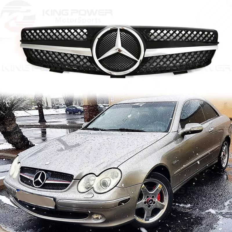 KP擎利國際 03-09 BENZ W209 CLK 亮黑 一線款水箱罩 中網 水箱護罩 實體店面 預約安裝 KP擎利國際 03-09 BENZ W209 CLK 亮黑 一線款水箱罩 中網 水箱護罩 實體店面 預約安裝
