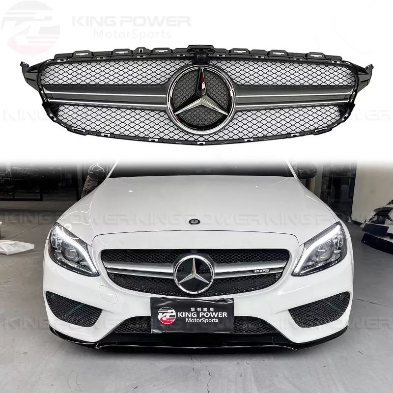 KP擎利國際 BENZ W205 S205 15-18前期 C63樣式水箱罩 中網 亮黑/霧銀 四門/雙門/五門 KP擎利國際 BENZ W205 S205 15-18前期 C63樣式水箱罩 中網 亮黑/霧銀 四門/雙門/五門