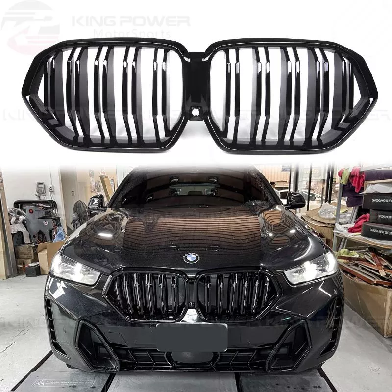 KP擎利國際 23+ BMW 後期 G06 X6 LCI 單槓/雙槓 亮黑水箱罩 小改款 M版 鼻頭 實體店面 KP擎利國際 23+ BMW 後期 G06 X6 LCI 單槓/雙槓 亮黑水箱罩 小改款 M版 鼻頭 實體店面