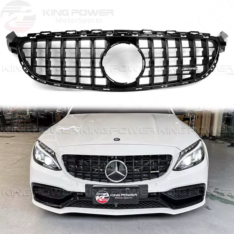 KP擎利國際 BENZ W205 正C63專用 GT款水箱罩 中網 直瀑式 電鍍銀/亮黑 100%密合 (外銷熱賣商品) KP擎利國際 BENZ W205 正C63專用 GT款水箱罩 中網 直瀑式 電鍍銀/亮黑 100%密合 (外銷熱賣商品)