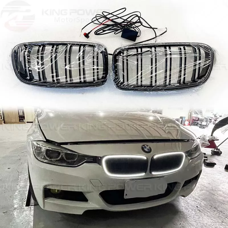 KP擎利國際 BMW F30 F31 發光水箱罩 發光鼻頭 雙槓 亮黑 實體店面 預約安裝 KP擎利國際 BMW F30 F31 發光水箱罩 發光鼻頭 雙槓 亮黑 實體店面 預約安裝