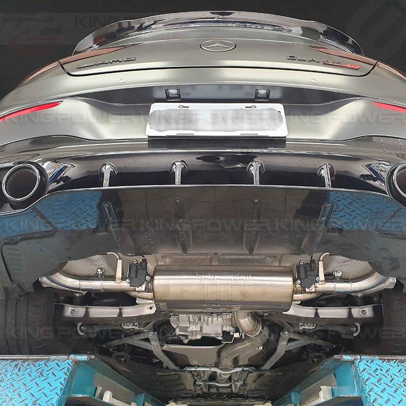 KP擎利國際 BENZ C118 CLA 45S VVS排氣管 不鏽鋼電子閥門中尾段 實體店面 預約安裝