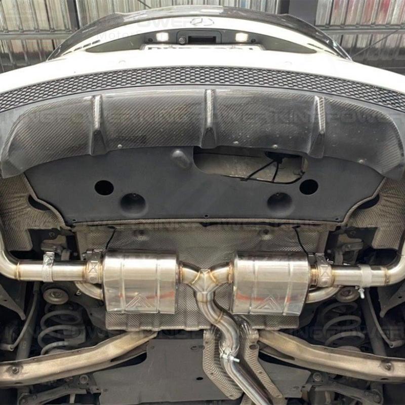 KP擎利國際 BENZ C117 VVS排氣管 不鏽鋼電子閥門中尾段 實體店面 預約安裝