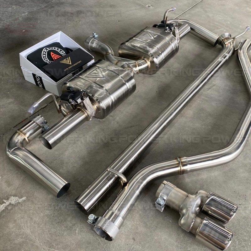 KP擎利國際 BENZ C117 VVS排氣管 不鏽鋼電子閥門中尾段 實體店面 預約安裝