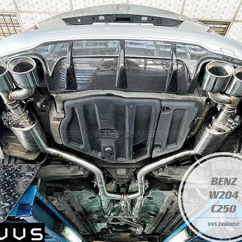 KP擎利國際 BENZ W204 VVS排氣管 不鏽鋼電子閥門中尾段 實體店面 預約安裝
