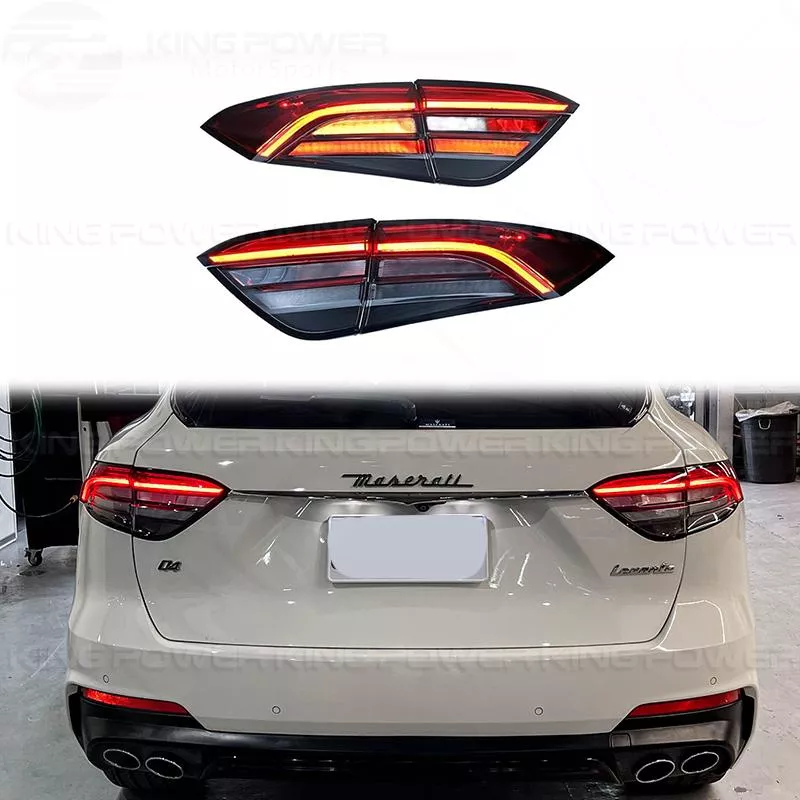KP擎利國際 瑪莎拉蒂 SUV Levante 老改新 LED車尾燈總成 光條 後尾燈 紅殼 需預訂 歡迎聊聊 KP擎利國際 瑪莎拉蒂 SUV Levante 老改新 LED車尾燈總成 光條 後尾燈 紅殼 需預訂 歡迎聊聊