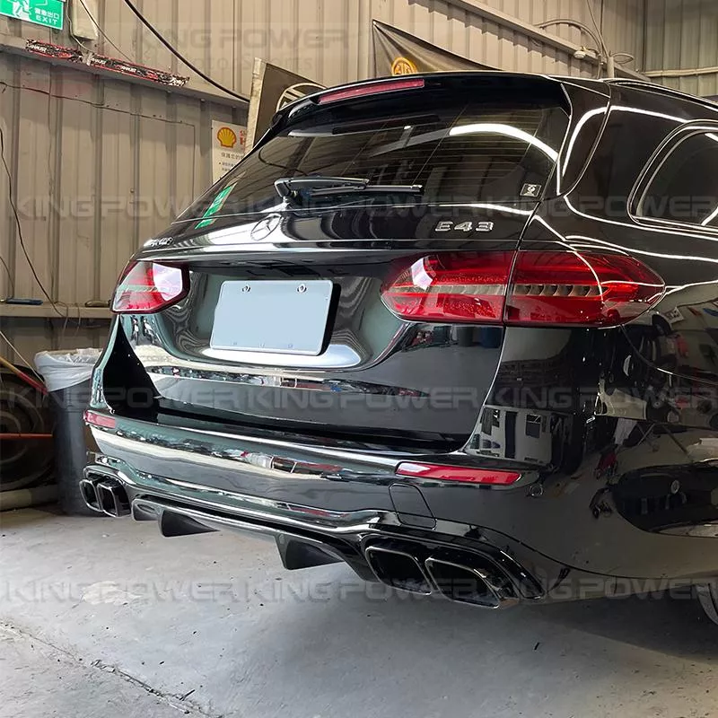 KP擎利國際 後期 Benz W213 S213 GT款 亮黑 後下巴+尾管 E53圓管/ E63方管 尾飾管 實體店面 KP擎利國際 後期 Benz W213 S213 GT款 亮黑 後下巴+尾管 E53圓管/ E63方管 尾飾管 實體店面