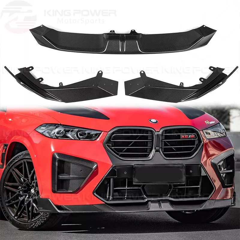 KP擎利國際 BMW F96 X6M LCI SQ乾碳 前下巴 三件式 碳纖維 前擾流 前唇 KP擎利國際 BMW F96 X6M LCI SQ乾碳 前下巴 三件式 碳纖維 前擾流 前唇