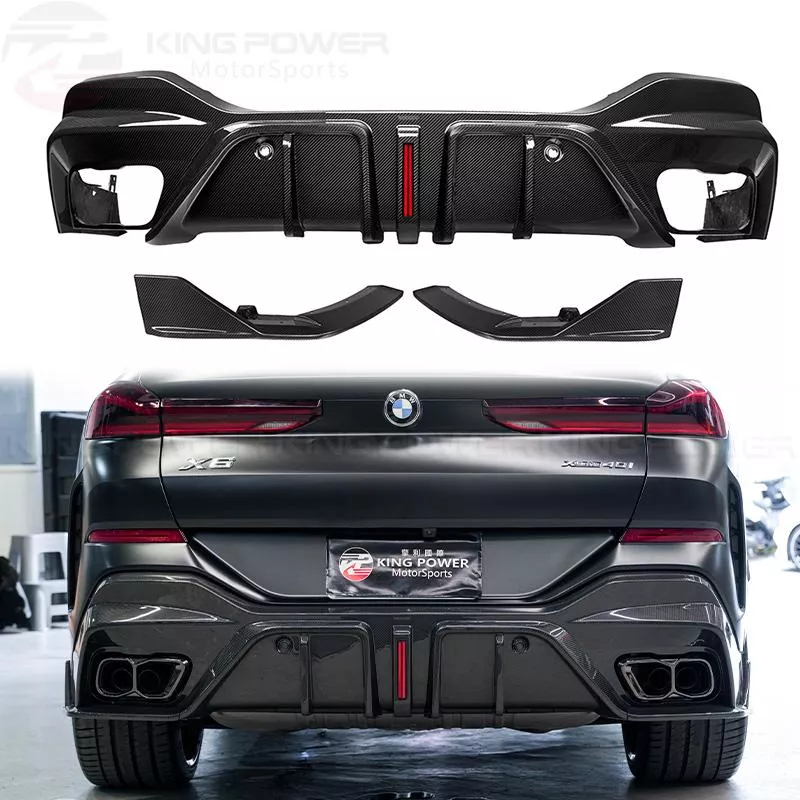 KP擎利國際 寶馬 BMW 後期 G06 X6 LCI SQ款 乾碳纖維 三件式 後下巴含風刀 後擾流 KP擎利國際 寶馬 BMW 後期 G06 X6 LCI SQ款 乾碳纖維 三件式 後下巴含風刀 後擾流