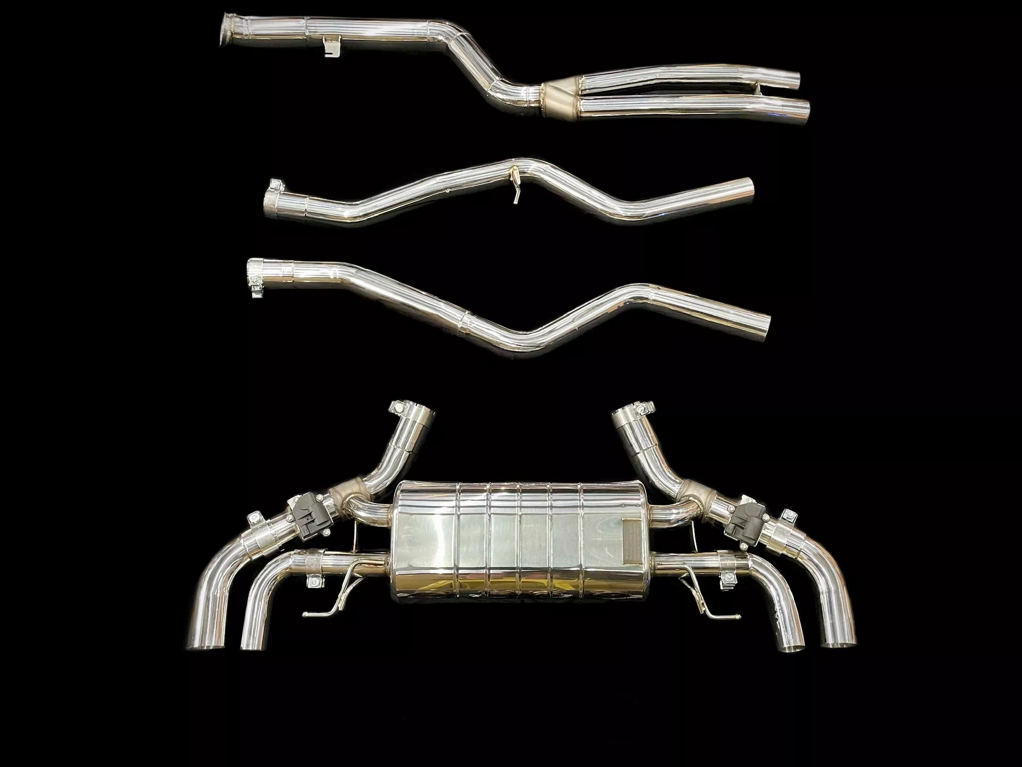 KP擎利國際 BMW G20 G21 VVS排氣管 3.0T適用 不鏽鋼電子閥門中尾段 實體店面