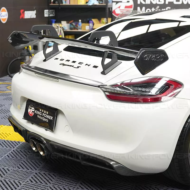 KP擎利國際 保時捷 Porsche 718 981/982 GT4RS樣式 碳纖維 鵝頸大尾翼 碳纖維尾翼
