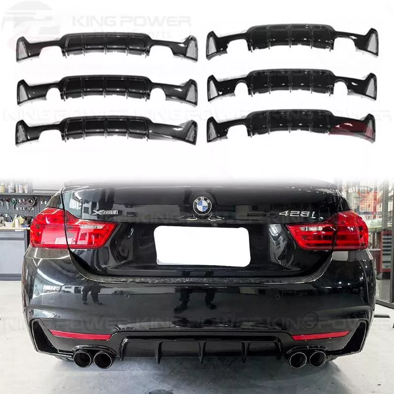 KP擎利國際 BMW F32 F33 F36 MP款 後下巴 M-Sport用 後擾流 水轉印 亮黑 碳纖維 實體店面