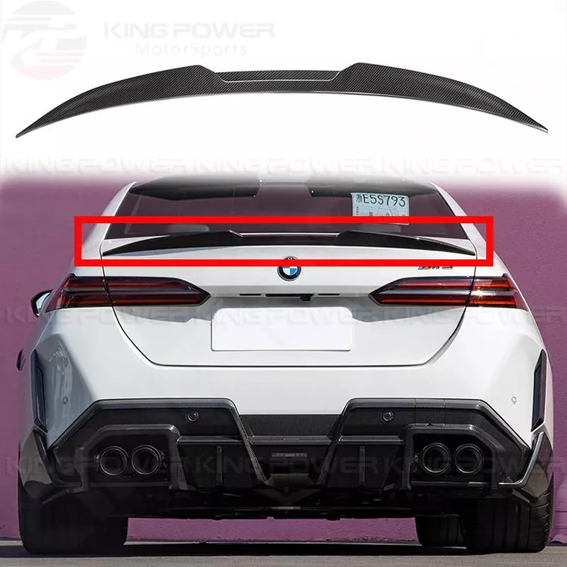 KP擎利國際 2024+BMW G60 5系 G90 M5 SQ乾式碳纖維 鴨尾 尾翼 小鴨尾