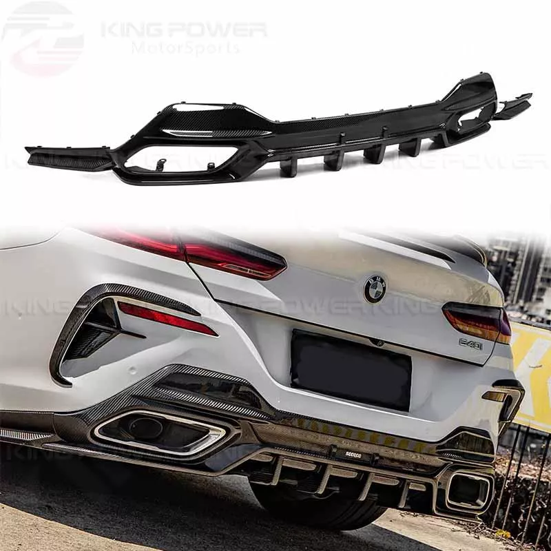 KP擎利國際 BMW G14 G15 8系 SQ乾碳 後下巴 碳纖維下巴 後擾流