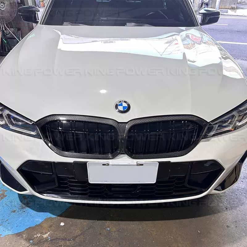 KP擎利國際 BMW 後期 G20 G21 LCI 乾炭水箱罩 碳纖維 鼻頭 水箱護網 實體店面 預約安裝