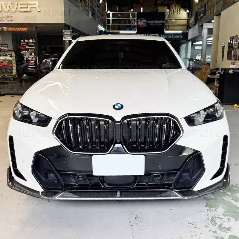 KP擎利國際 寶馬 BMW G06 LCI X6 AE款 乾式 碳纖維 前下巴 前唇 下巴