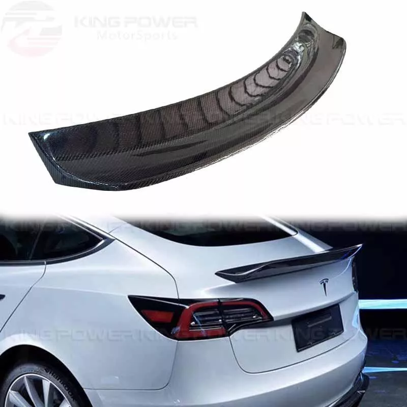 KP擎利國際 Tesla Model 3 特斯拉 碳纖維 IMP款尾翼 卡夢尾翼 鴨尾 (外銷商品)