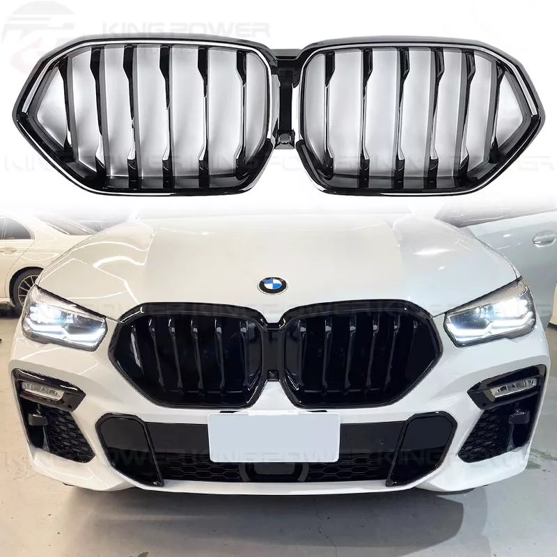KP擎利國際 BMW 前期 G06 X6 單槓/雙槓 亮黑水箱罩 小改前 M版鼻頭 實體店面