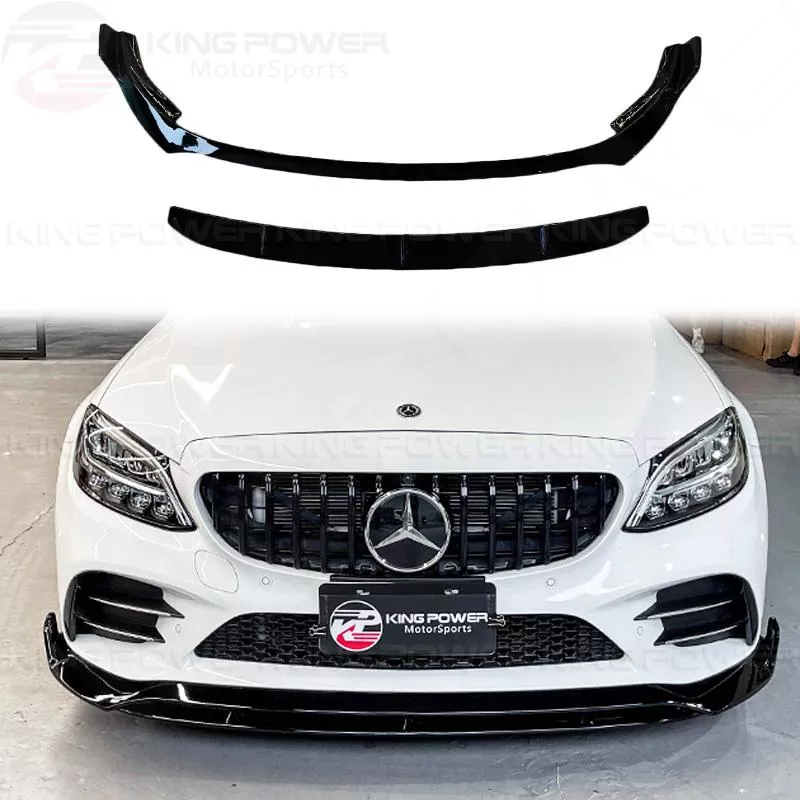 KP擎利國際 BENZ 19+ 後期 W205 S205 兩件式前下巴 前唇 下巴 亮黑款 AMG用 實體店面 預約安裝