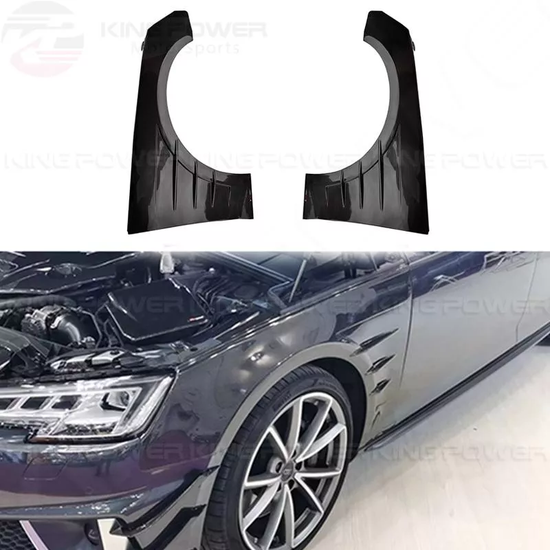 KP擎利國際 AUDI B9 A4 S4 TAKD款 碳纖維 前進氣口風刀  後視鏡蓋 葉子板 尾翼