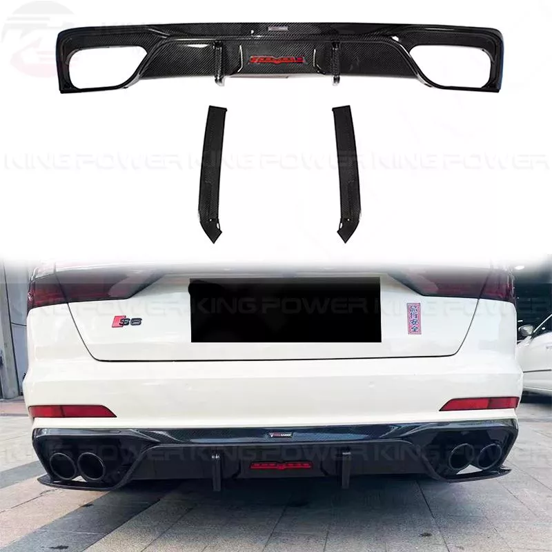 KP擎利國際 AUDI A6 S6 C8 TAKD款 碳纖維 前下 後下 前保風刀 尾翼