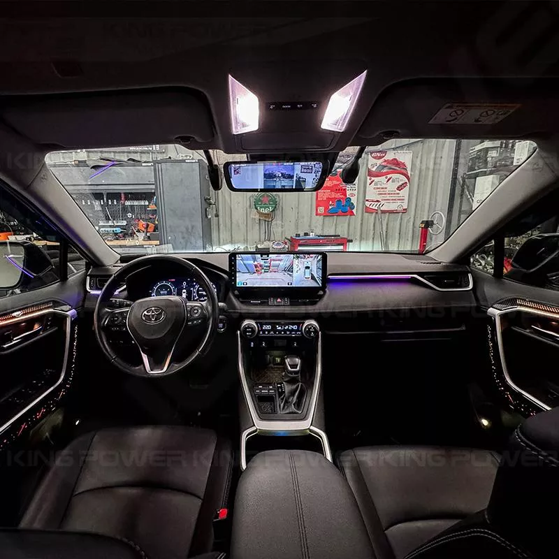 KP擎利國際 Toyota Rav4 五代 專用車型 64色幻彩流水氣氛燈 氛圍燈 環艙氣氛燈 可聲控+多種控制方式